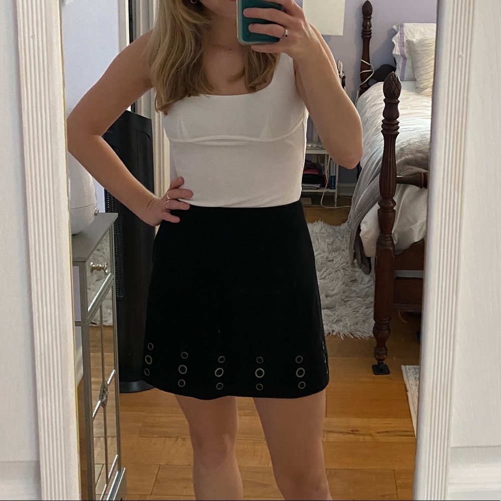 Forever21 Black Suede Skirt